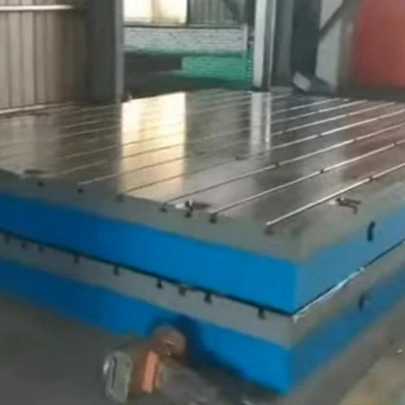 Exposició del producte acabat de la plataforma de ranura de ferro fundit T